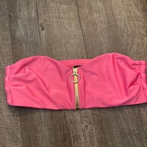 Heart of Sun swim hot pink bikini top